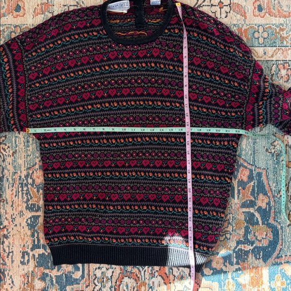 Vintage Northern Isles Retro Crewneck Sweater Sz 2XL Hand Embroider Cottagecore - Picture 10 of 14